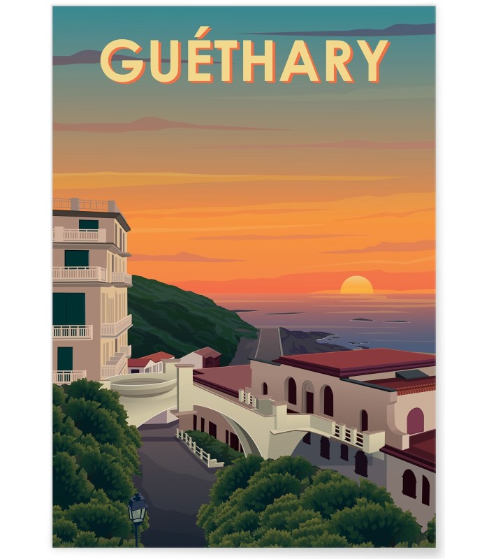 Affiche ville Guéthary