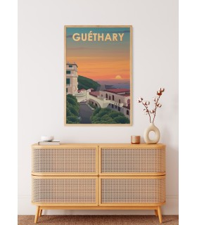 Affiche ville Guéthary