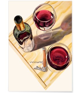 Vin rouge et apéritif