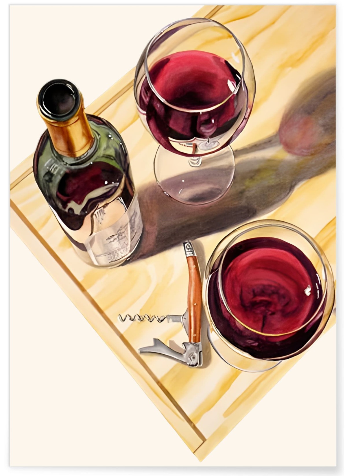 Vin rouge et apéritif