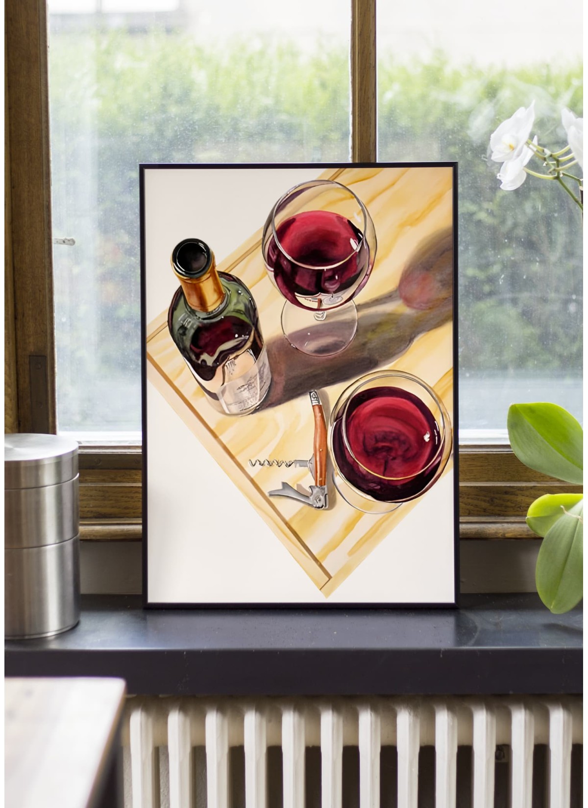 Vin rouge et apéritif