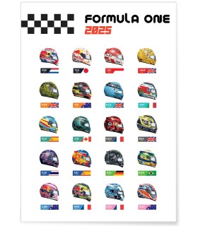 Affiche Championnat Formule 1 2025
