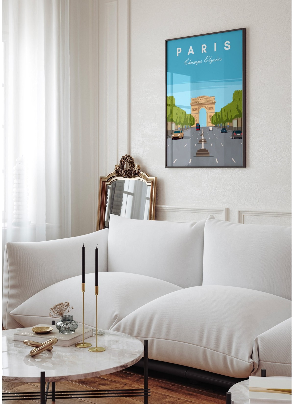 Affiche ville Paris - Champs Elysées