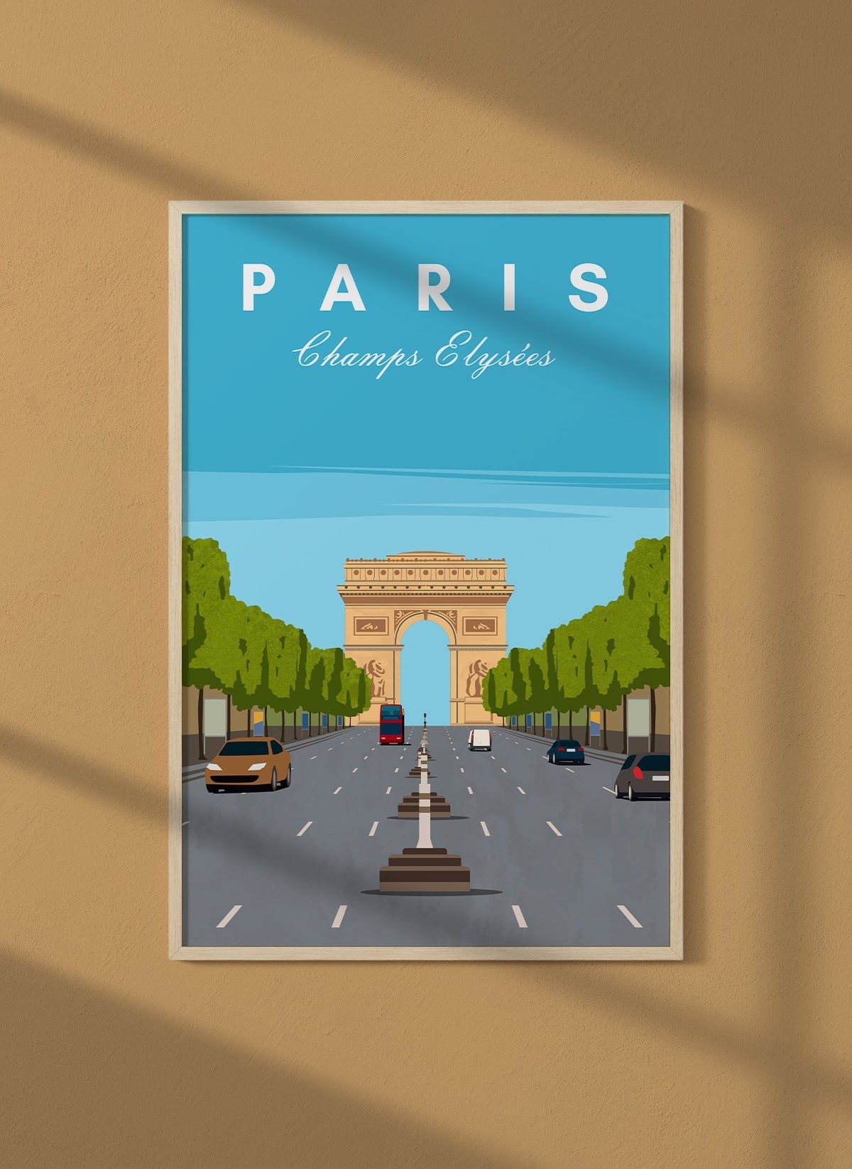 Affiche ville Paris - Champs Elysées