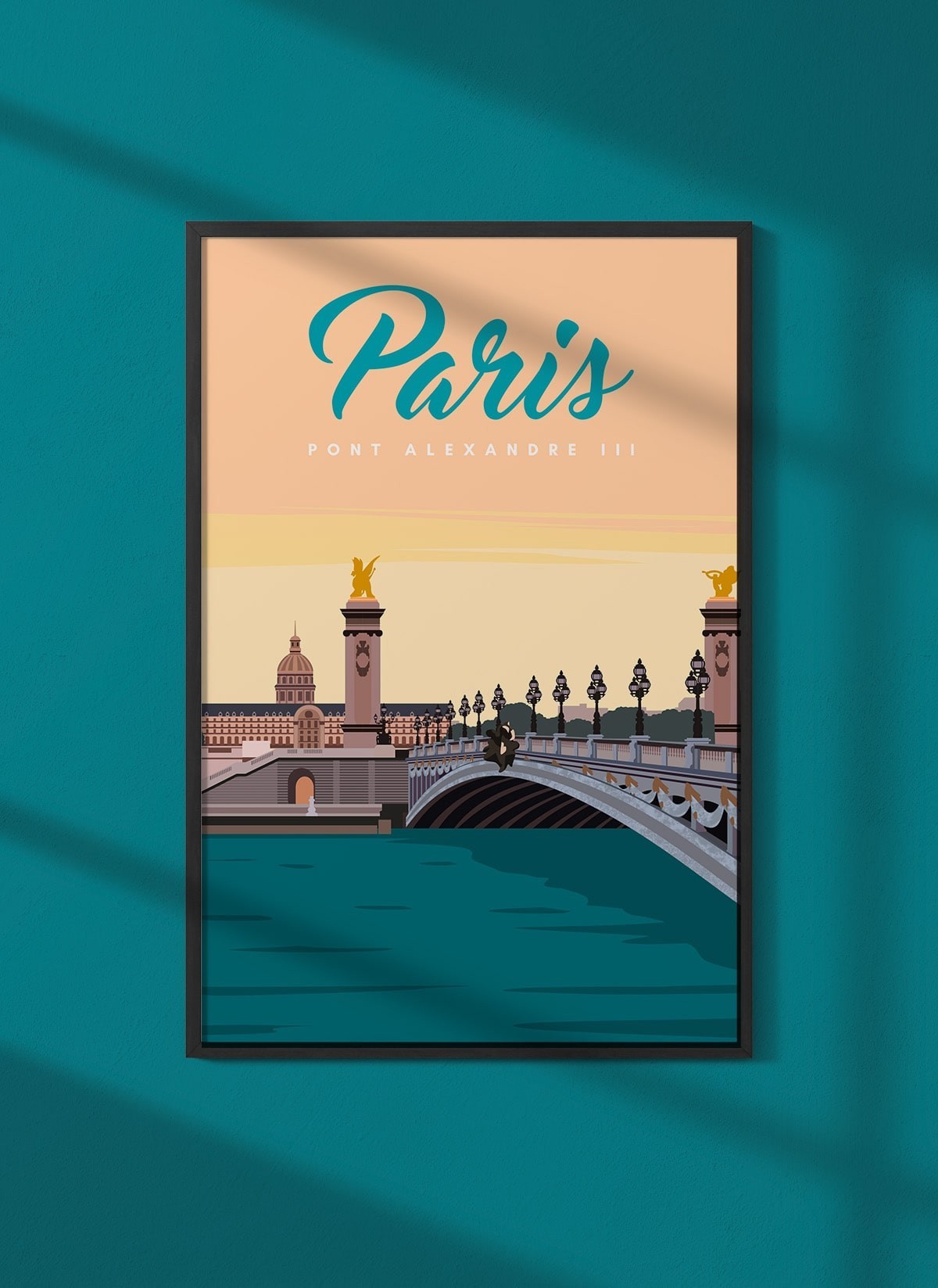 Affiche ville Paris - Pont Alexandre III