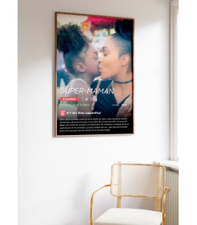 Affiche "Votre film" personnalisée - Édition Maman 🎬❤️