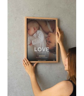 Affiche de cinéma personnalisable - Édition Maman ❤️