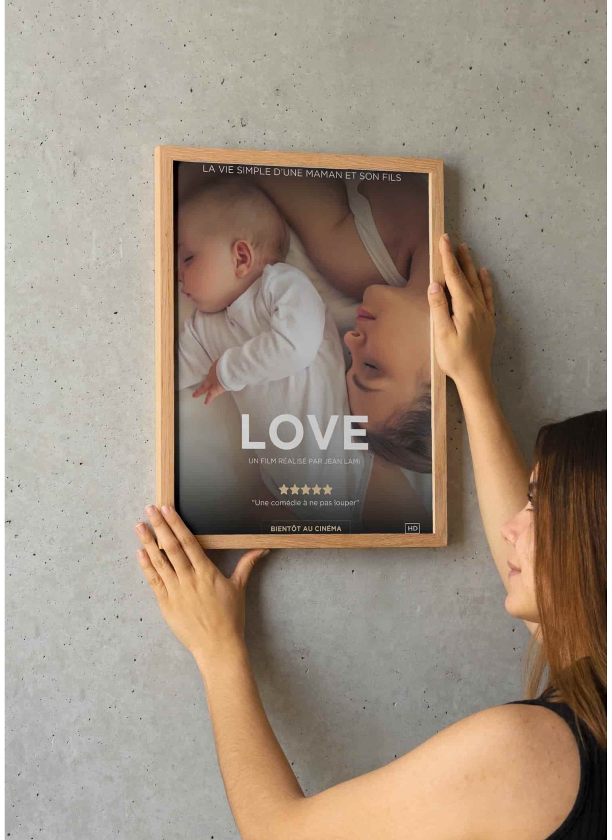 Affiche de Cinéma personnalisée pour Maman | Cadeau Fête des Mères original