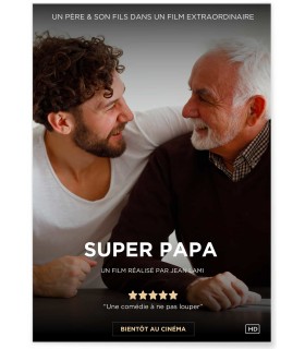Affiche de Cinéma personnalisée pour Papa | Cadeau Fête des Pères original