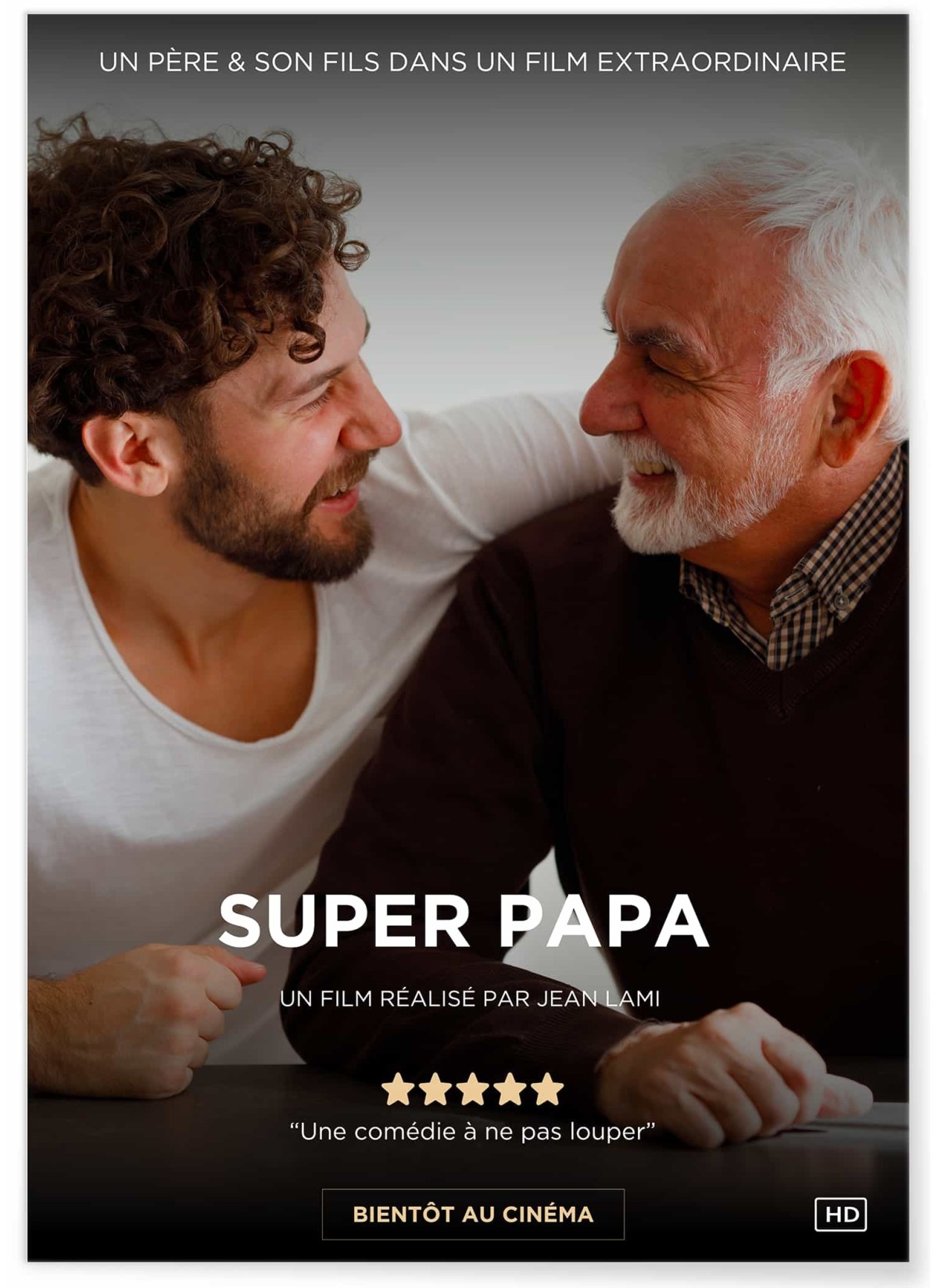 Affiche de Cinéma personnalisée pour Papa | Cadeau Fête des Pères original