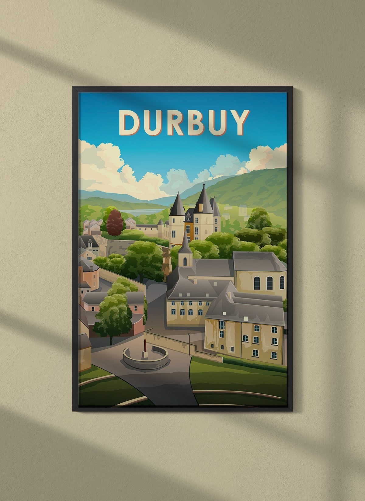 Affiche ville Durbuy