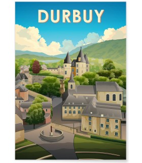 Affiche ville Durbuy