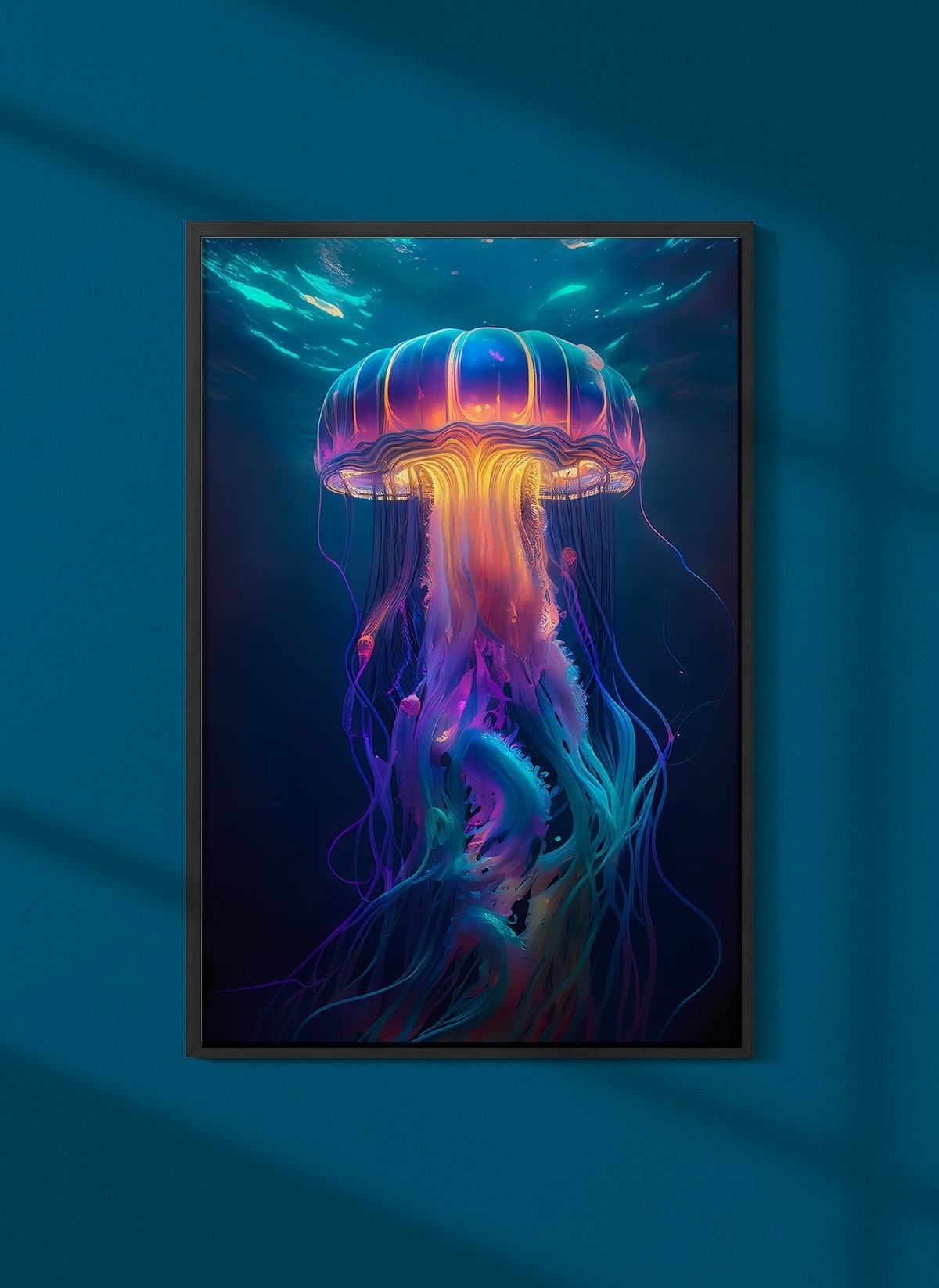 Affiche Méduse lumineuse