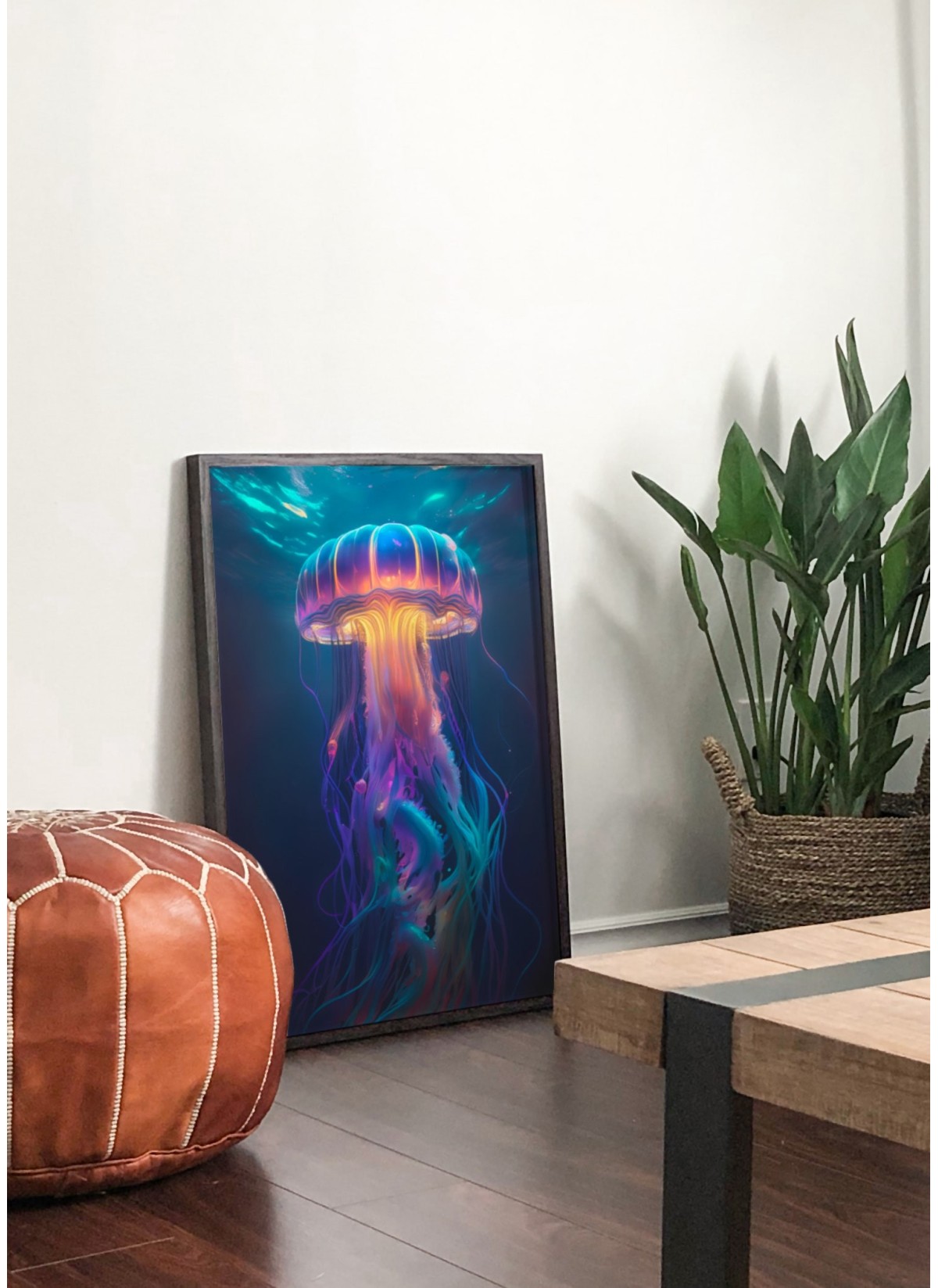 Affiche Méduse lumineuse