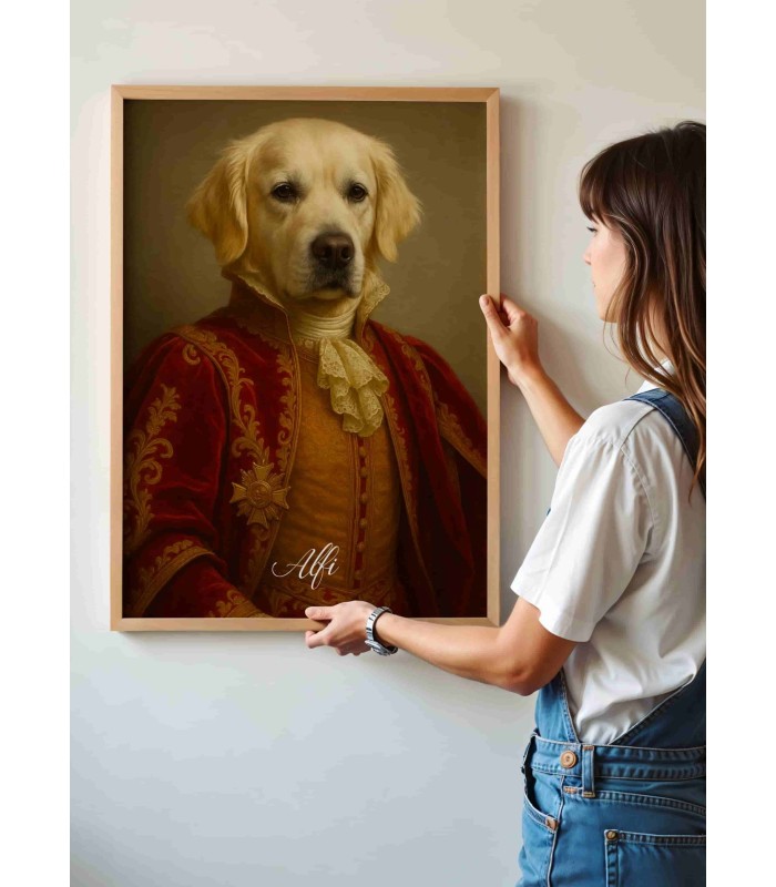 Affiche animaux style royal