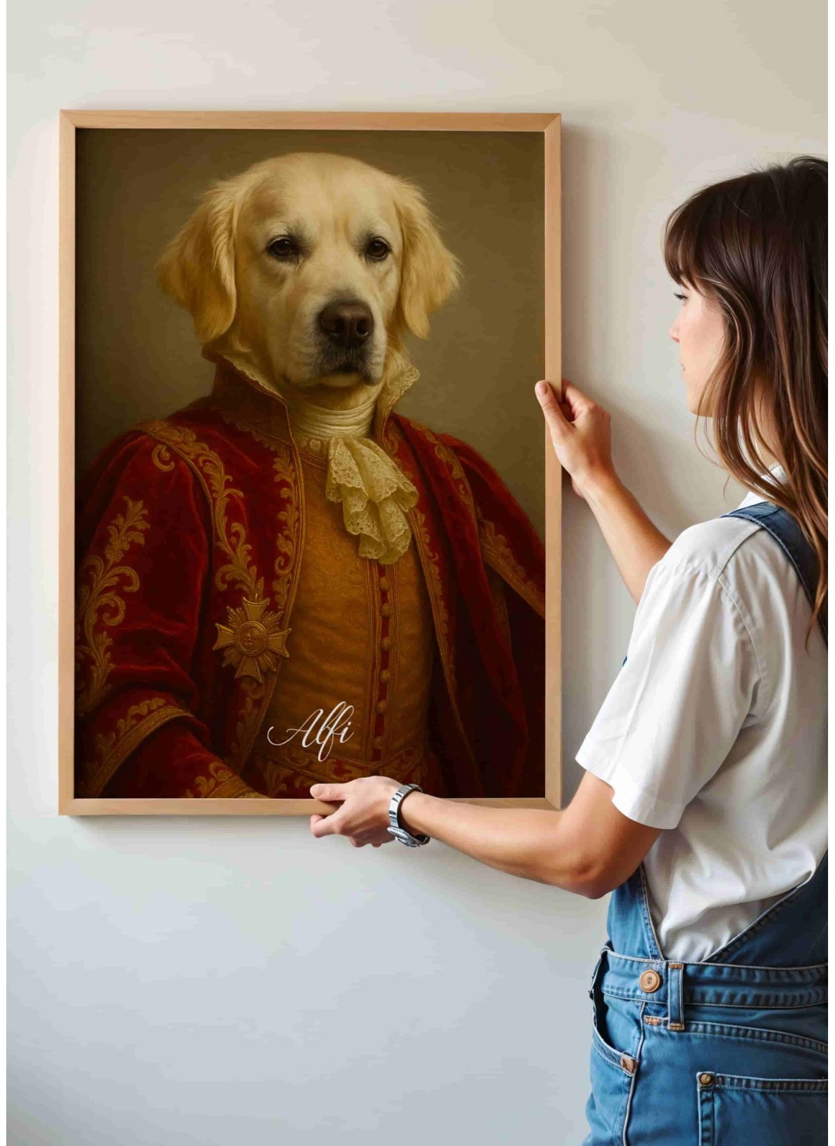 Affiche personnalisée chien royal – Portrait noble sur mesure | LAFFICHERIE