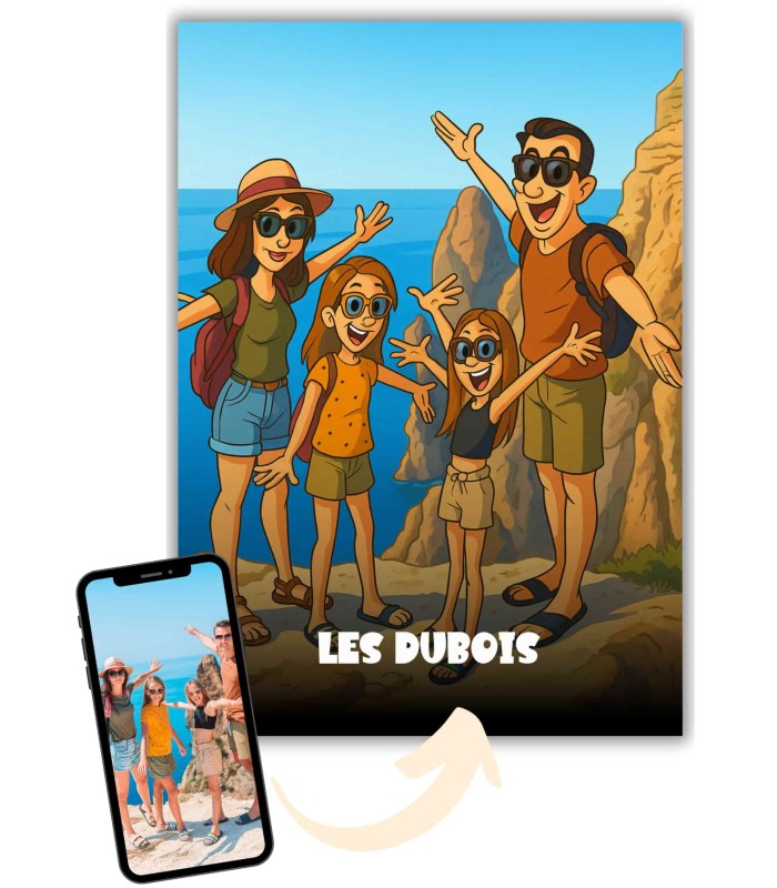 Affiche Cartoon Vintage Personnalisée – Style dessin animé rétro | LAFFICHERIE
