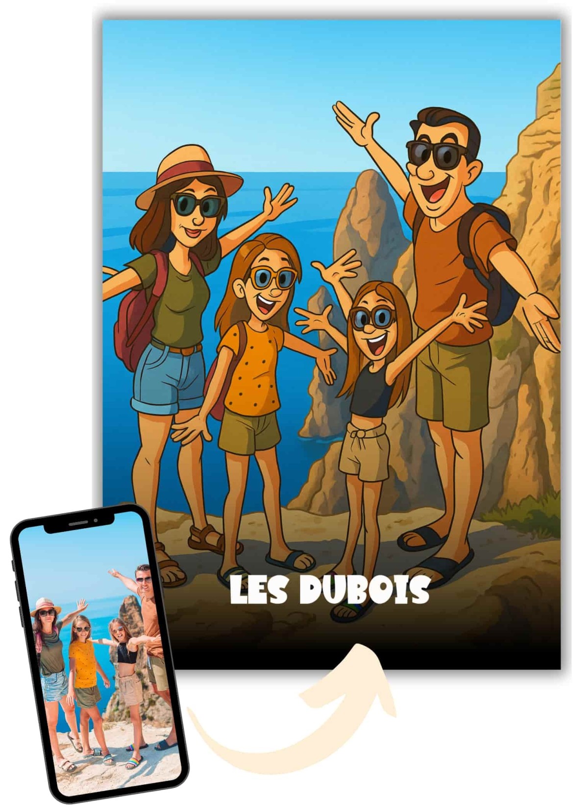 Affiche Cartoon Vintage Personnalisée – Style dessin animé rétro | LAFFICHERIE