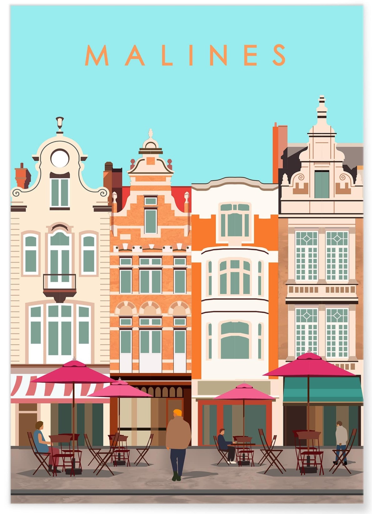 Affiche ville Malines