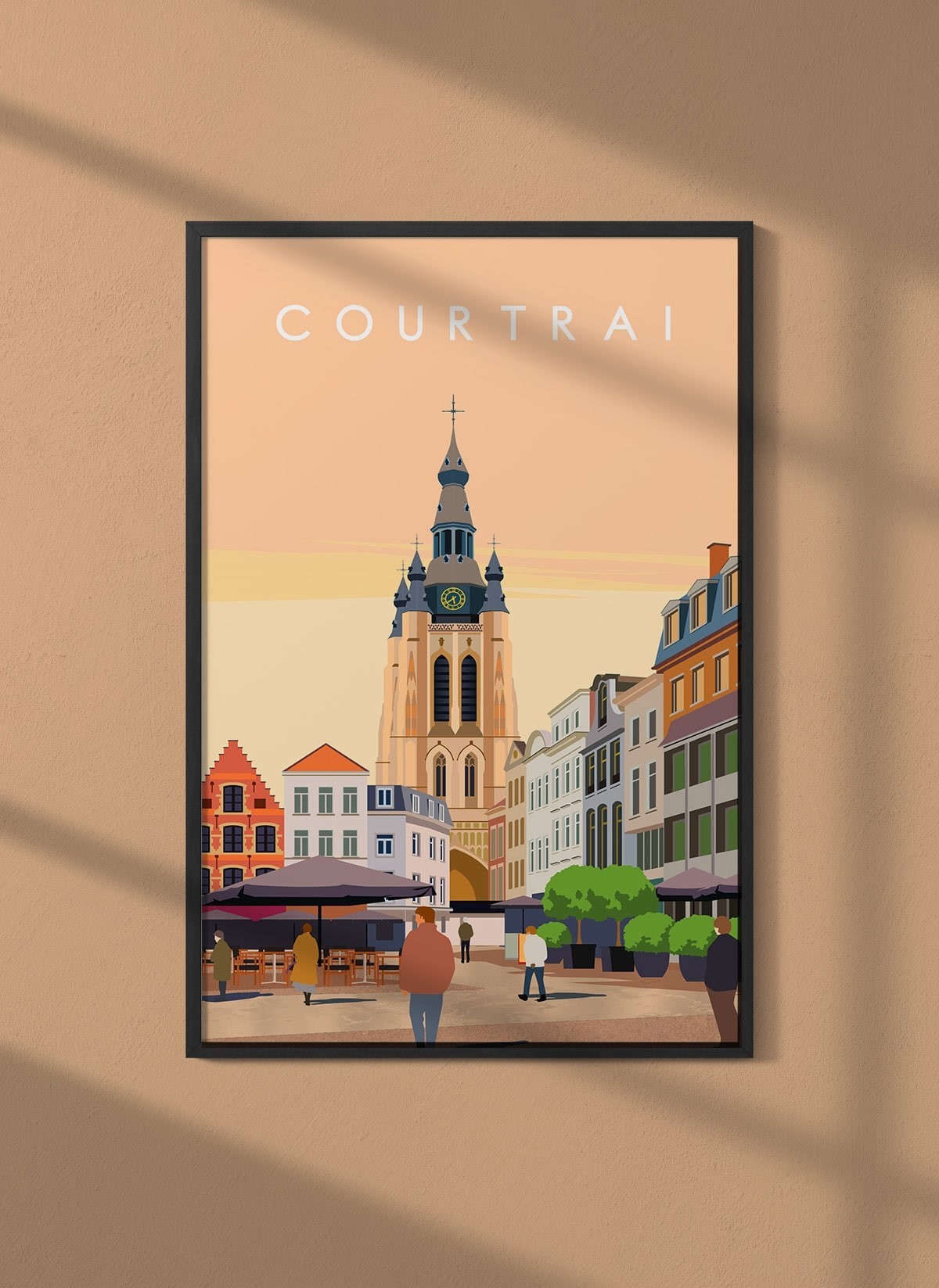 Affiche ville Courtrai
