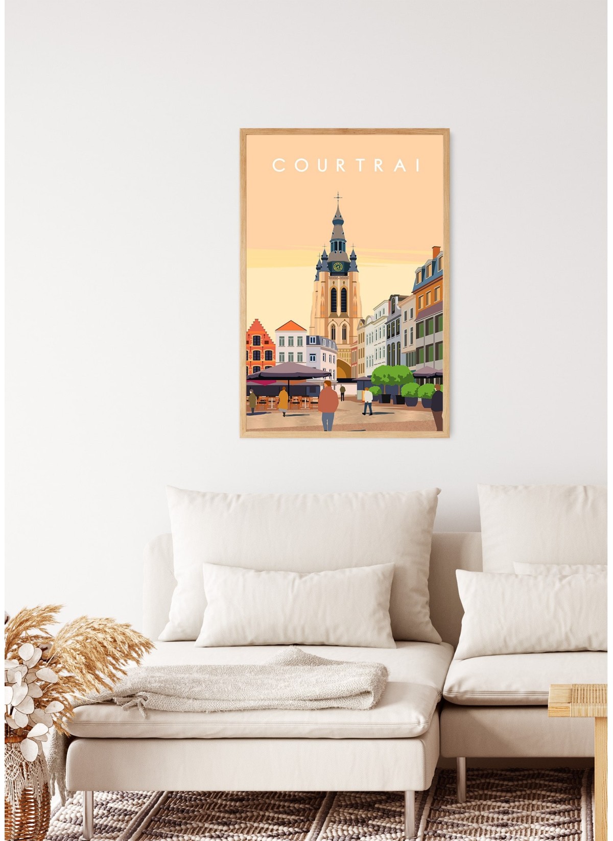 Affiche ville Courtrai