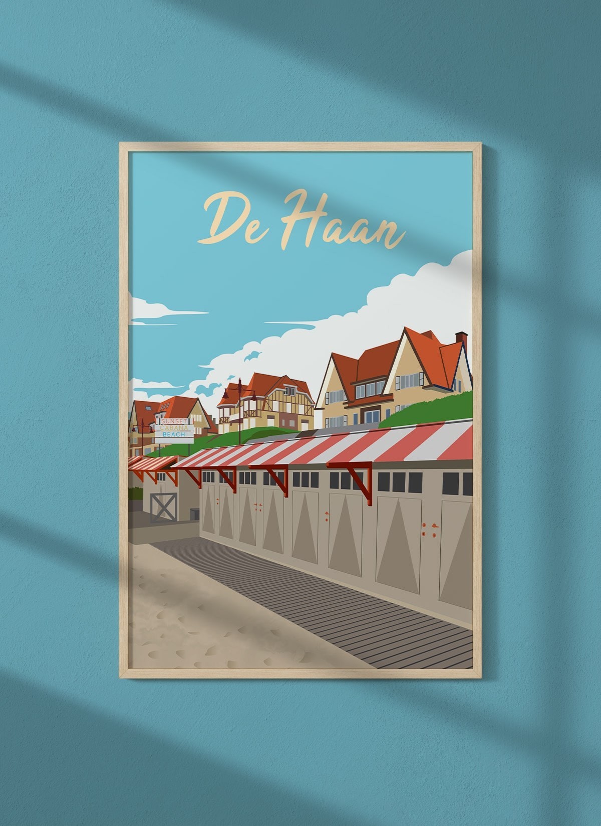 Affiche ville De Haan