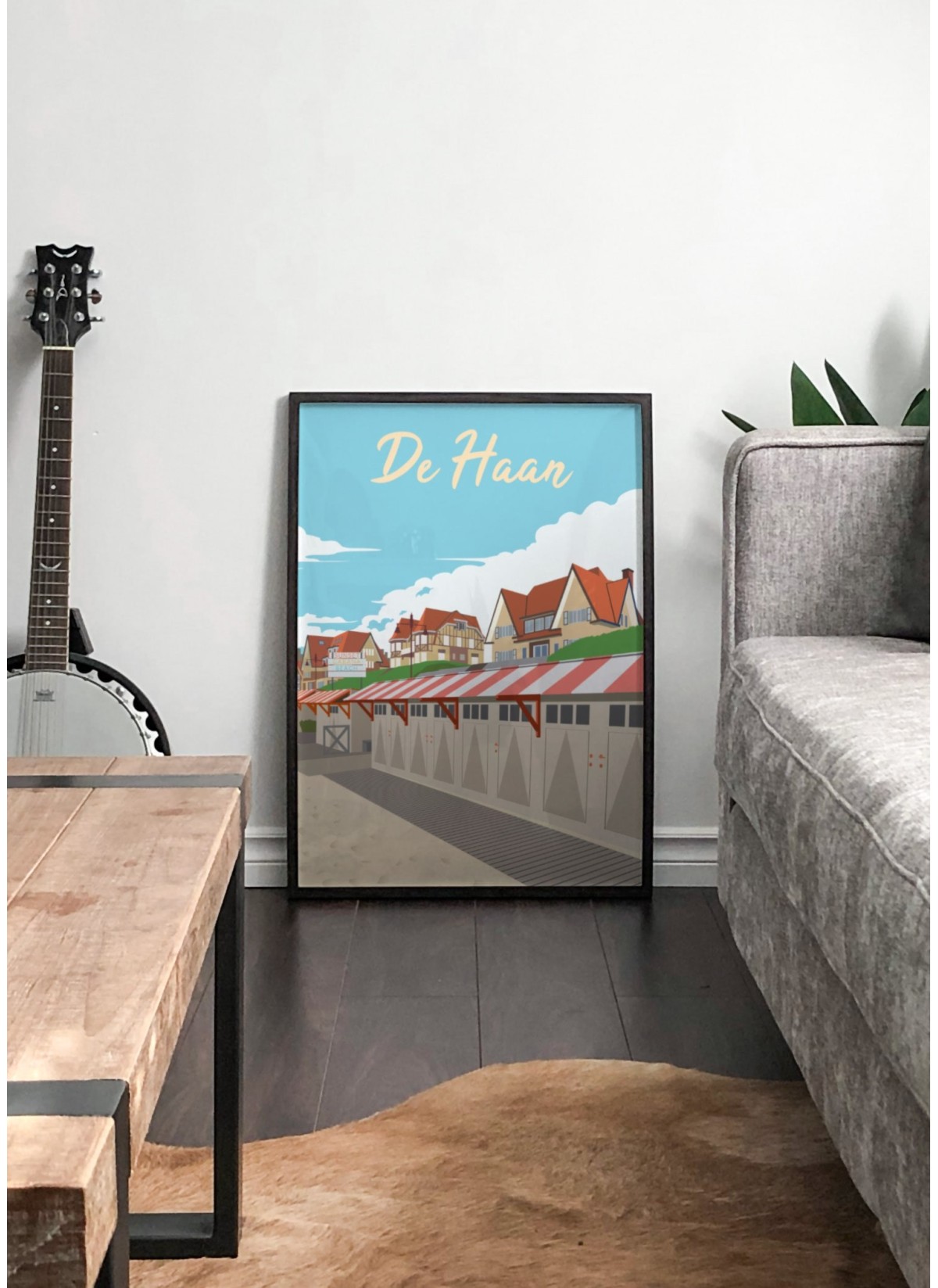 Affiche ville De Haan