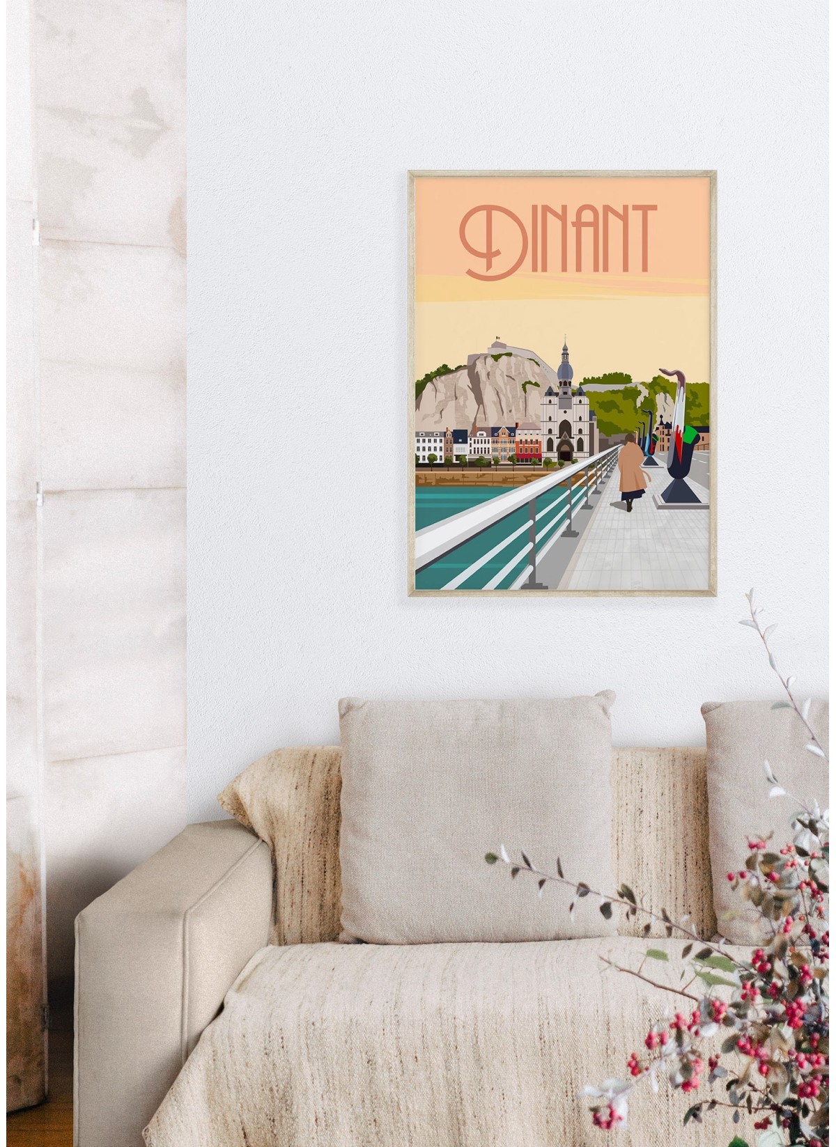 Affiche ville Dinant