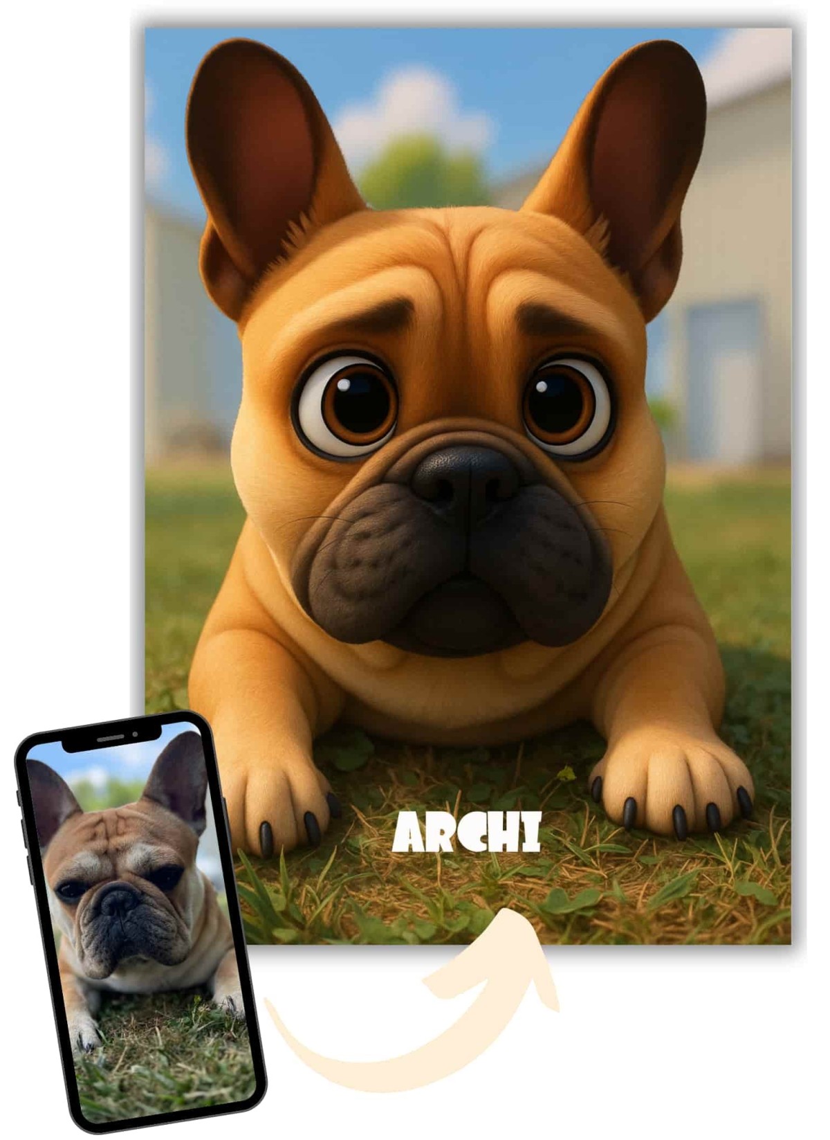 Affiche Style Animation 3D Personnalisée – Portrait magique par IA | LAFFICHERIE