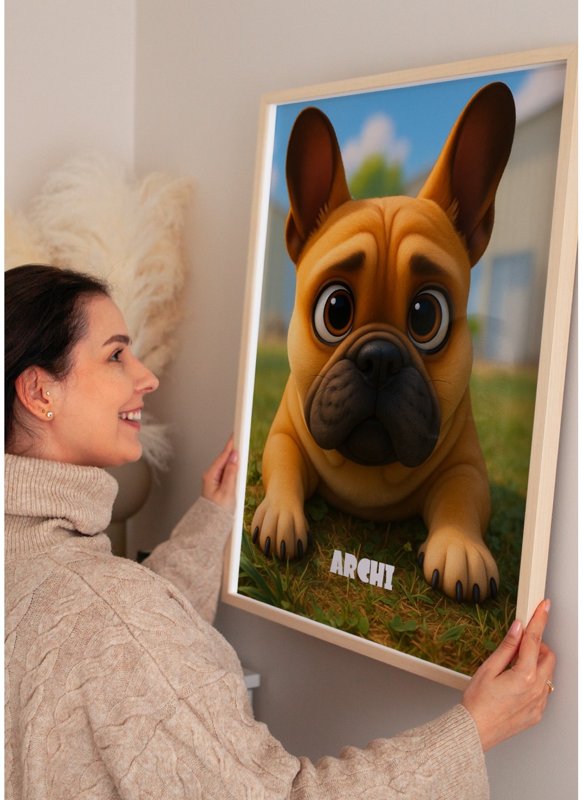 Affiche Style Animation 3D Personnalisée – Portrait magique par IA | LAFFICHERIE