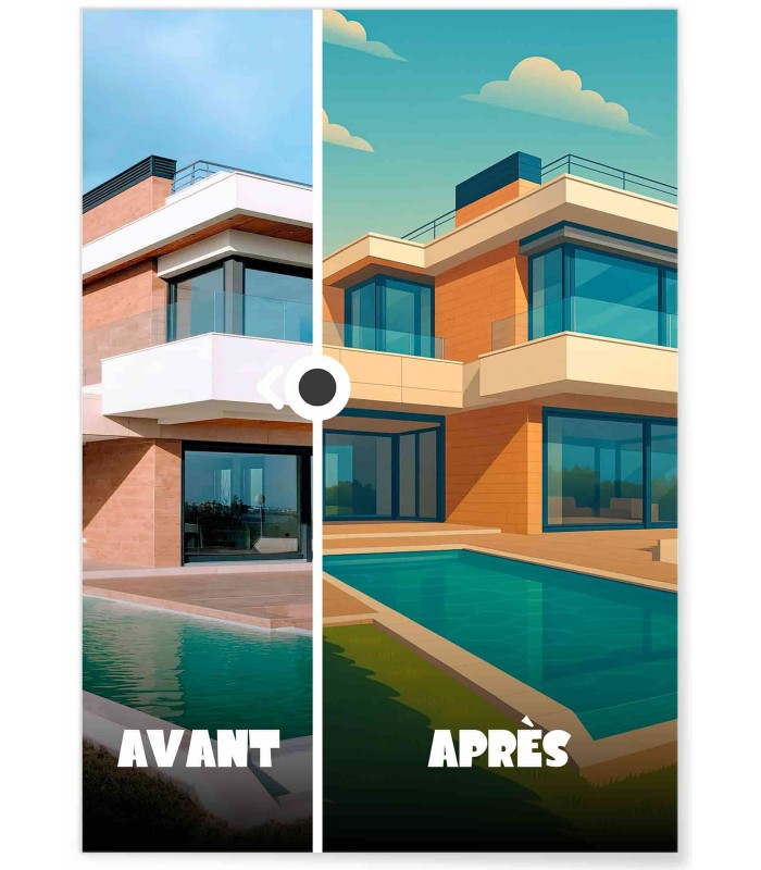Affiche personnalisée maison – Illustration architecturale sur-mesure | LAFFICHERIE