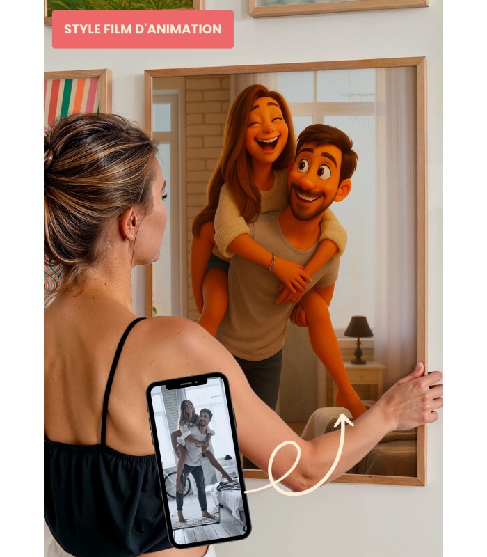 Affiche Style Film d'Animation 3D Personnalisée