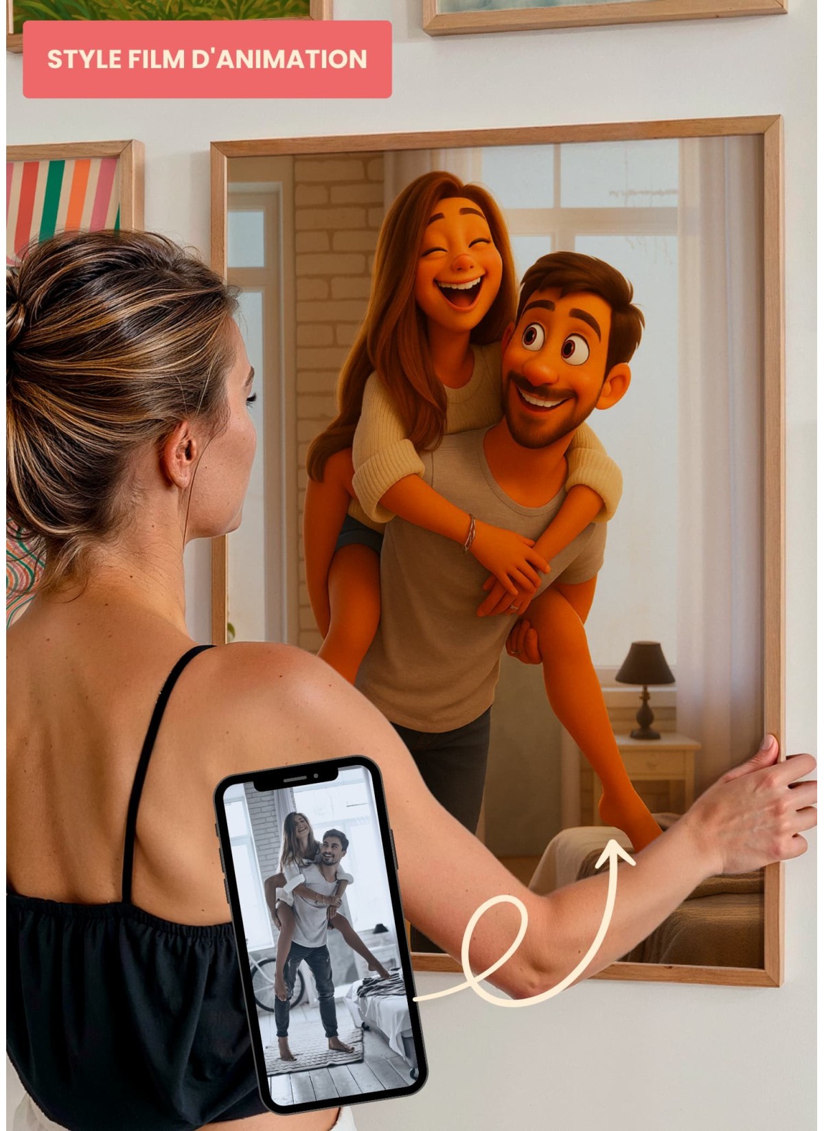 Affiche Style Film d'Animation 3D Personnalisée
