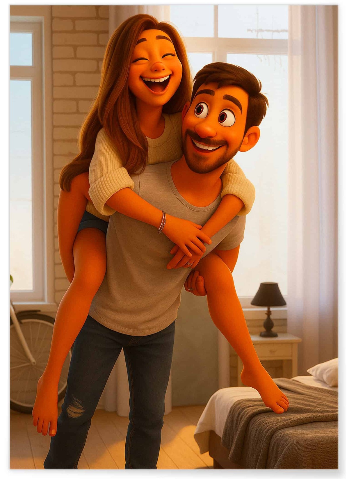 Affiche Style Animation 3D Personnalisée – Portrait magique par IA | LAFFICHERIE