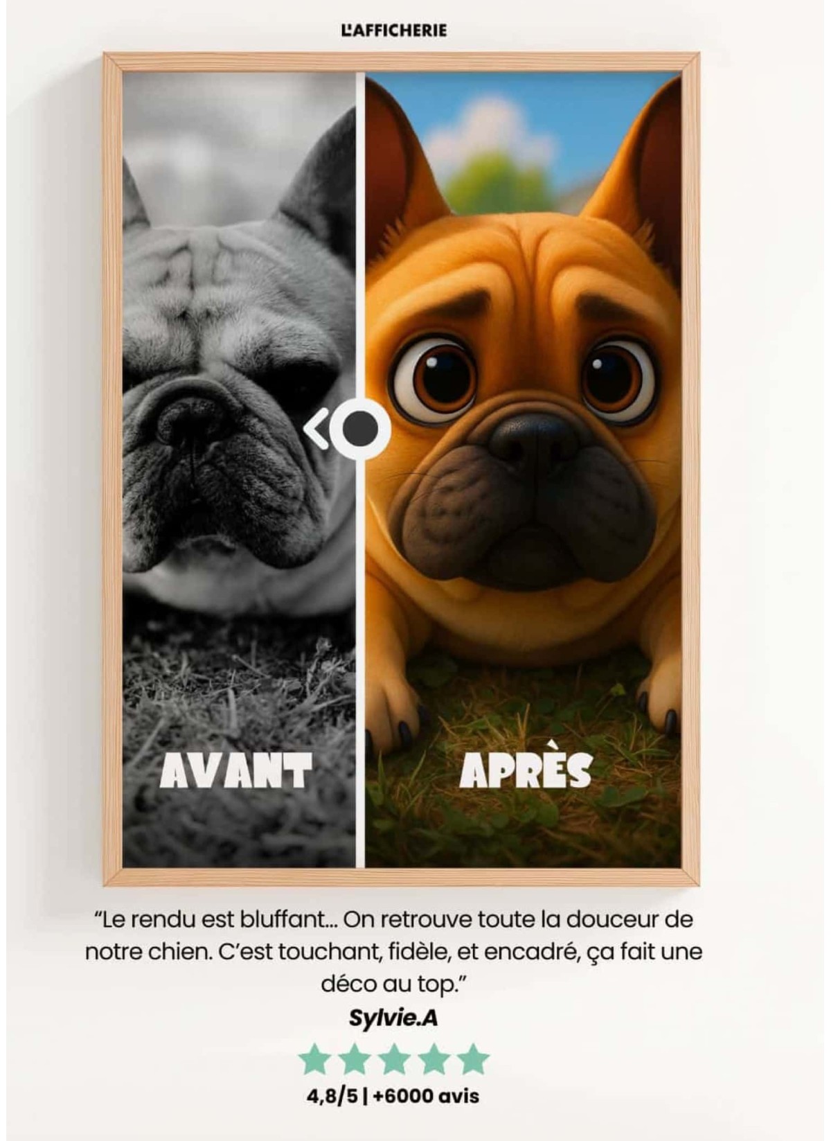 Affiche Style Animation 3D Personnalisée – Portrait magique par IA | LAFFICHERIE