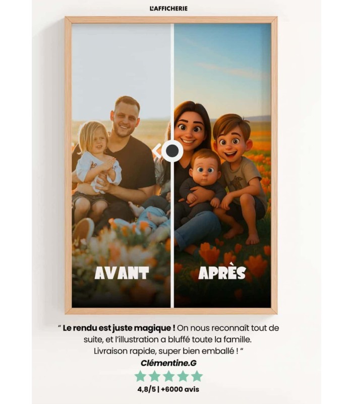 Affiche Style Film d'Animation 3D Personnalisée