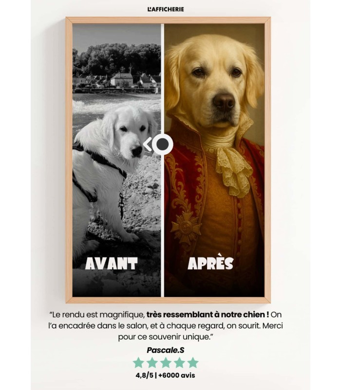 Affiche animaux style royal