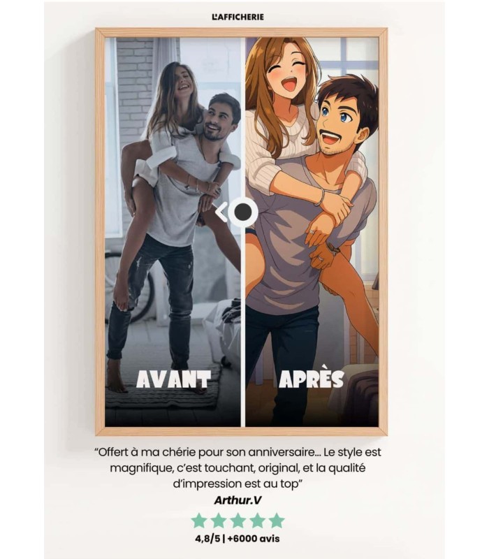 Affiche Manga Personnalisée