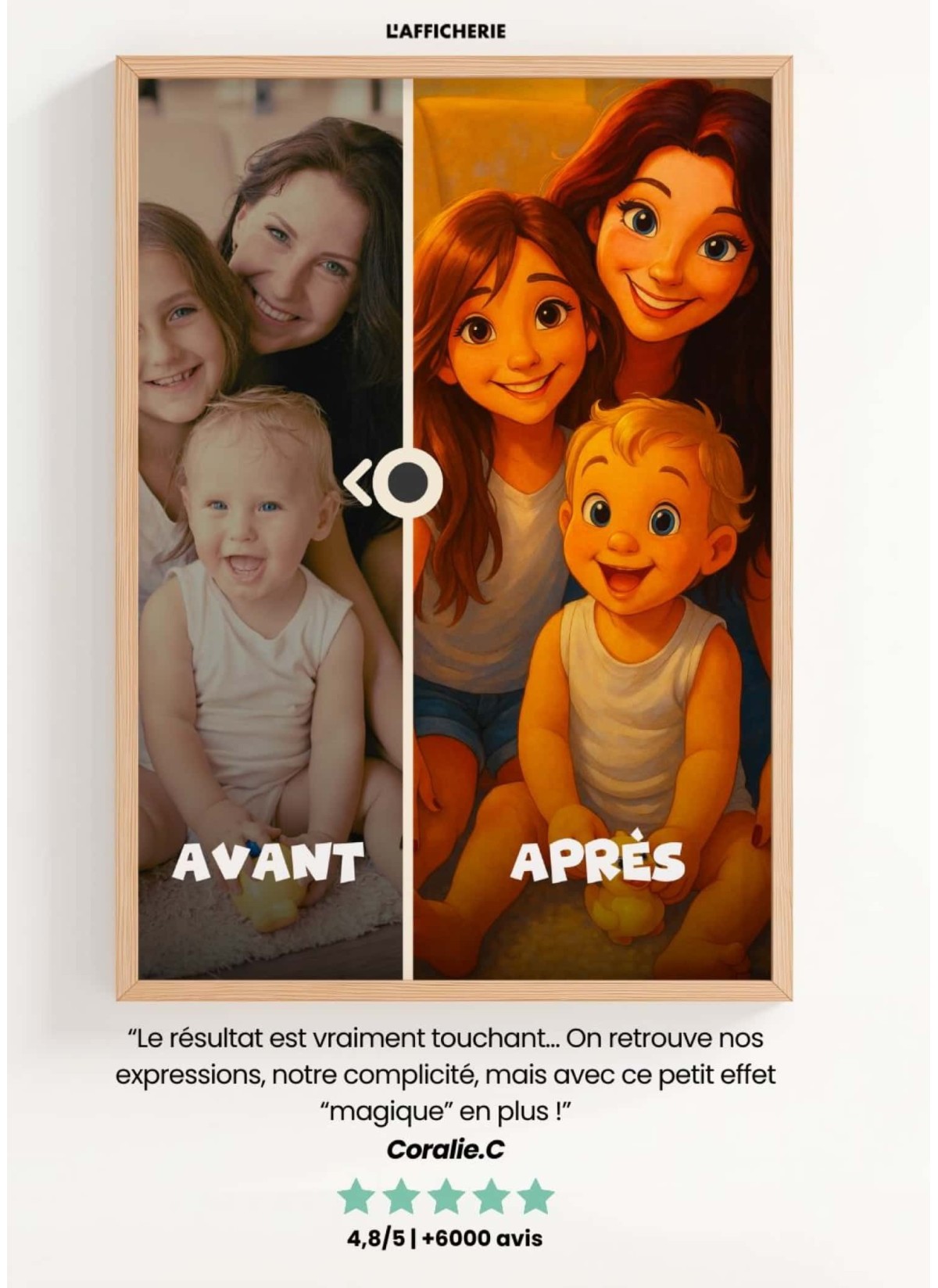 Affiche Style Animation 2 Personnalisée – Portrait magique par IA | LAFFICHERIE