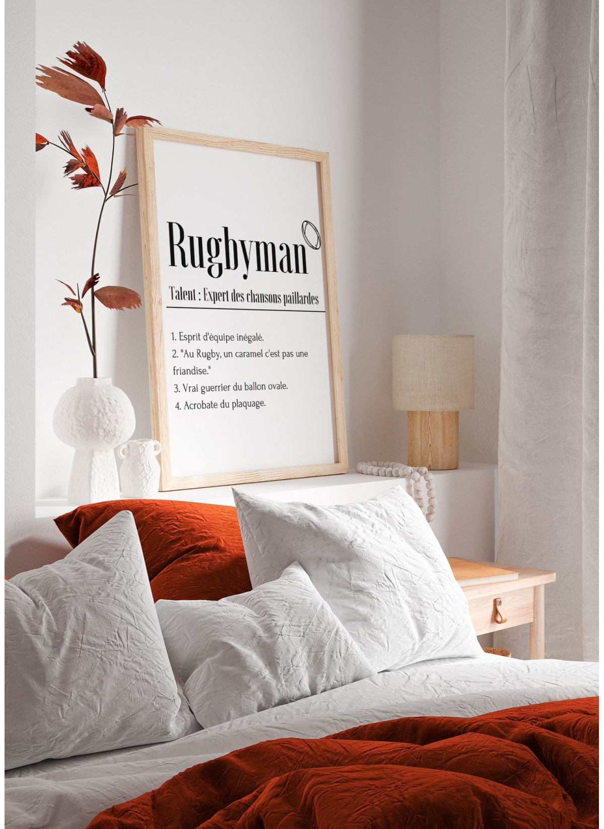 Affiche Définition Rugbyman