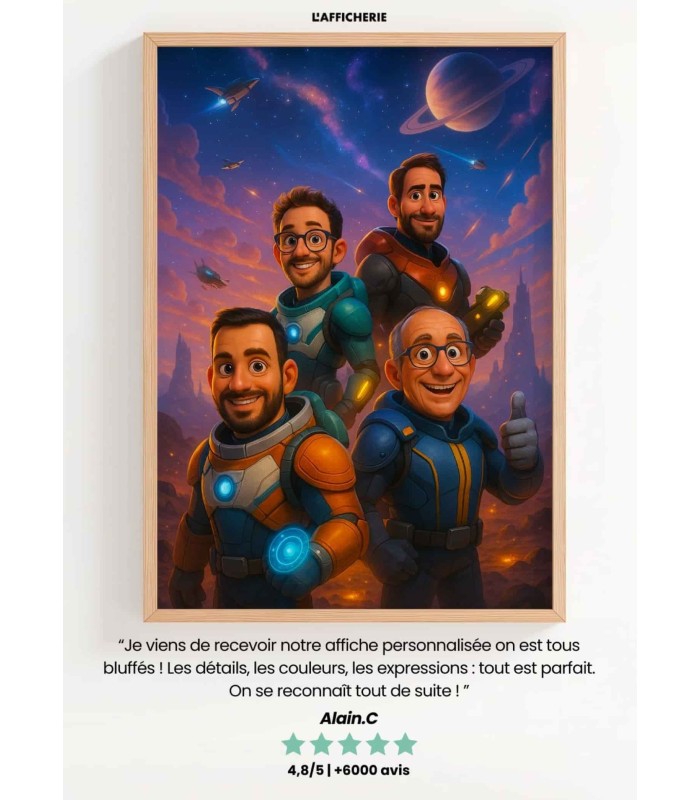 Affiche Style Film de Science-Fiction personnalisée– Affiche élégante & unique | L’AFFICHERIE