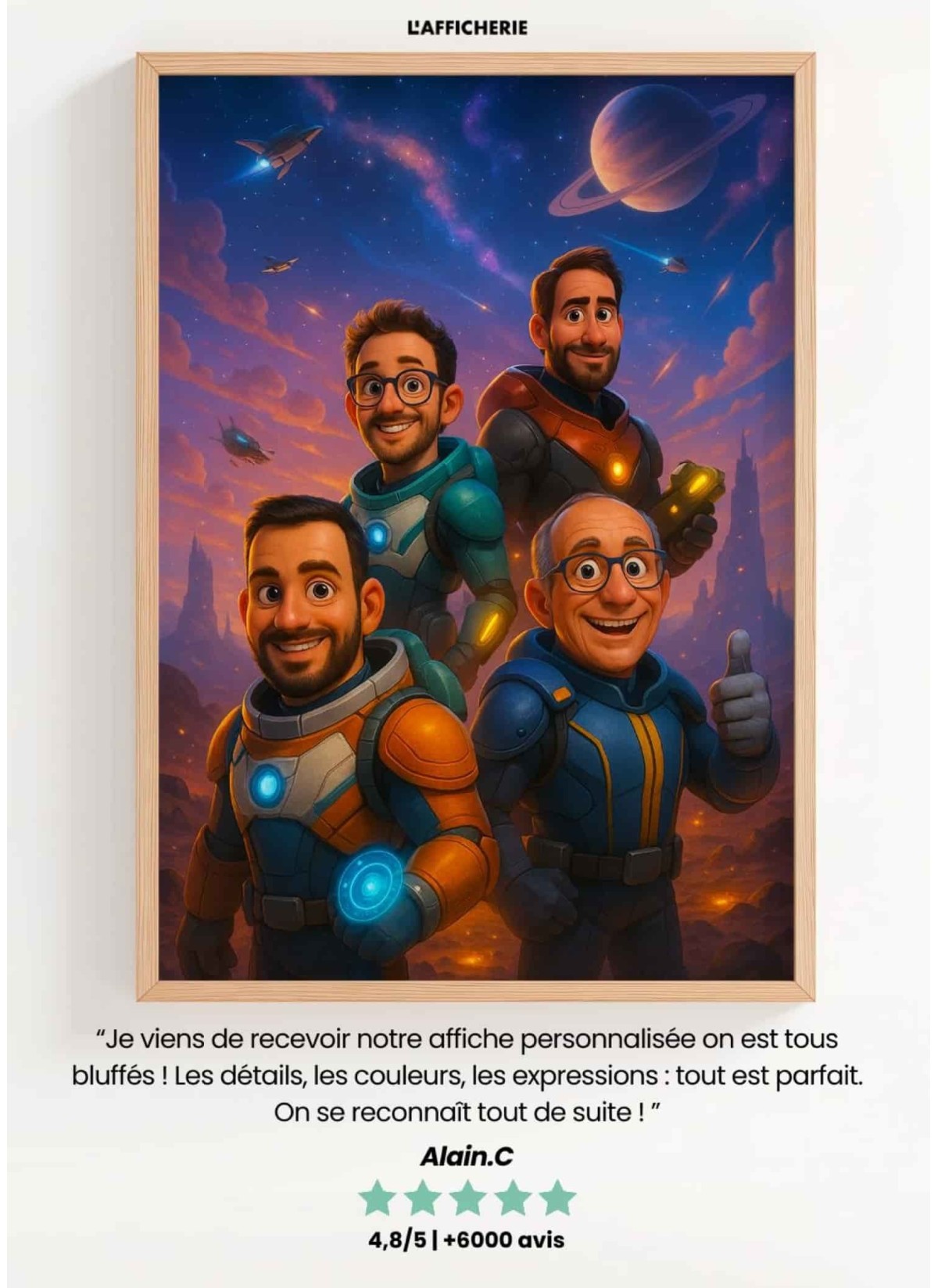 Affiche Style Film de Science-Fiction personnalisée– Affiche élégante & unique | L’AFFICHERIE