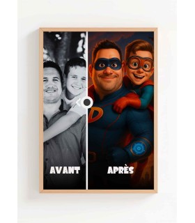 Affiche film super héros personnalisée – Affiche élégante & unique | L’AFFICHERIE