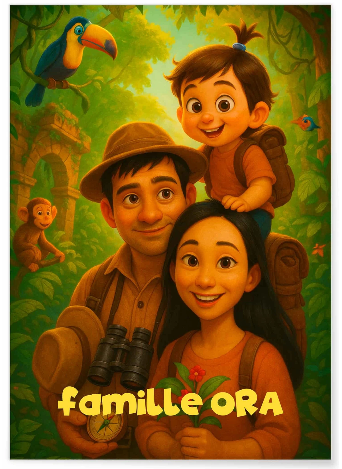 Affiche film d'aventure personnalisée – Affiche élégante & unique | L’AFFICHERIE