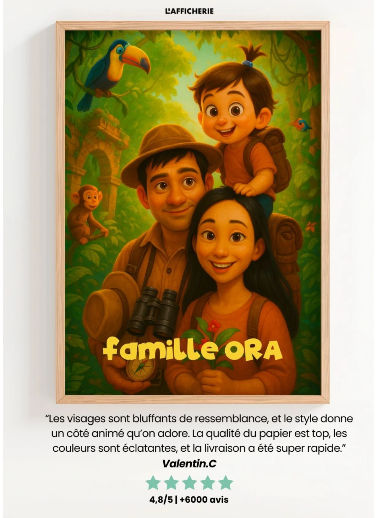 Affiche film d'aventure personnalisée – Affiche élégante & unique | L’AFFICHERIE