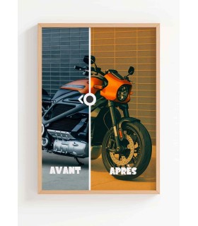 Affiche Moto Personnalisée Style Vintage | L’AFFICHERIE