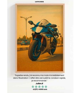 Affiche Moto Personnalisée