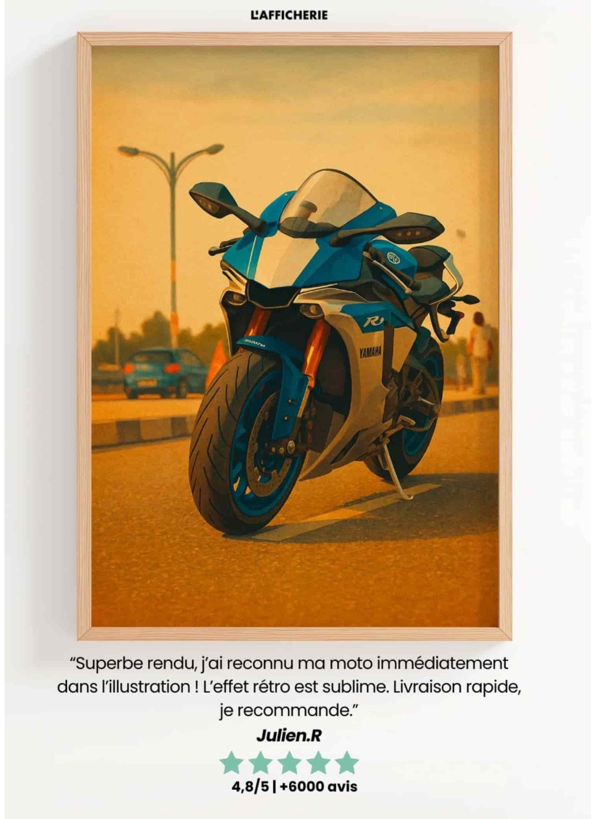 Affiche Moto Personnalisée Style Vintage | L’AFFICHERIE