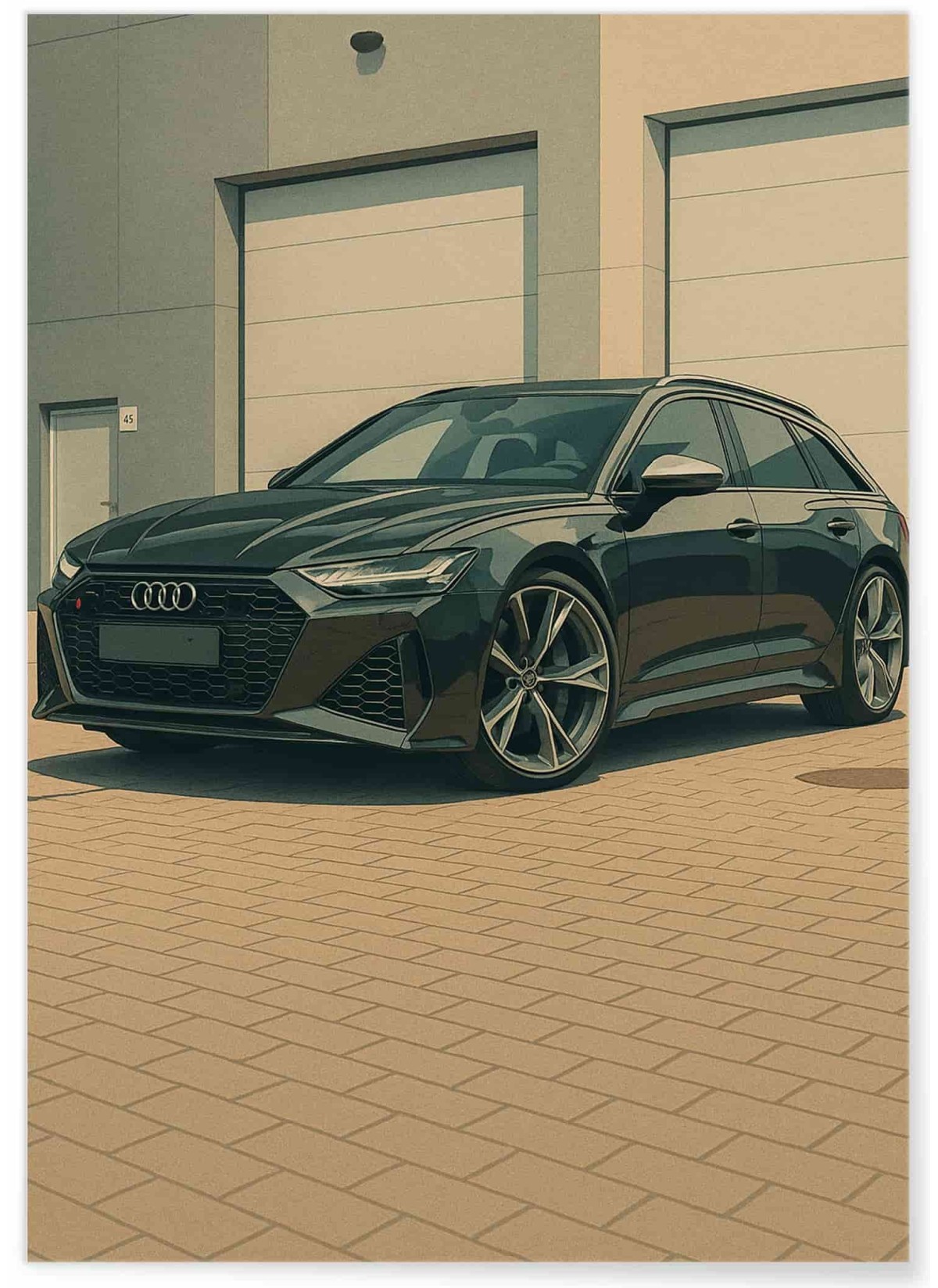 Affiche personnalisée voiture – Illustration premium style poster | L’AFFICHERIE