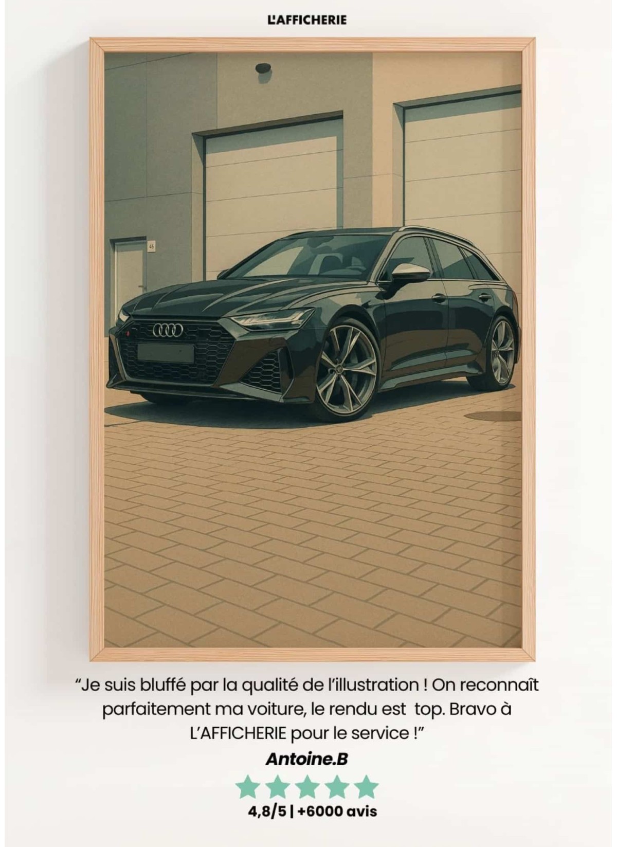 Affiche personnalisée voiture – Illustration premium style poster | L’AFFICHERIE